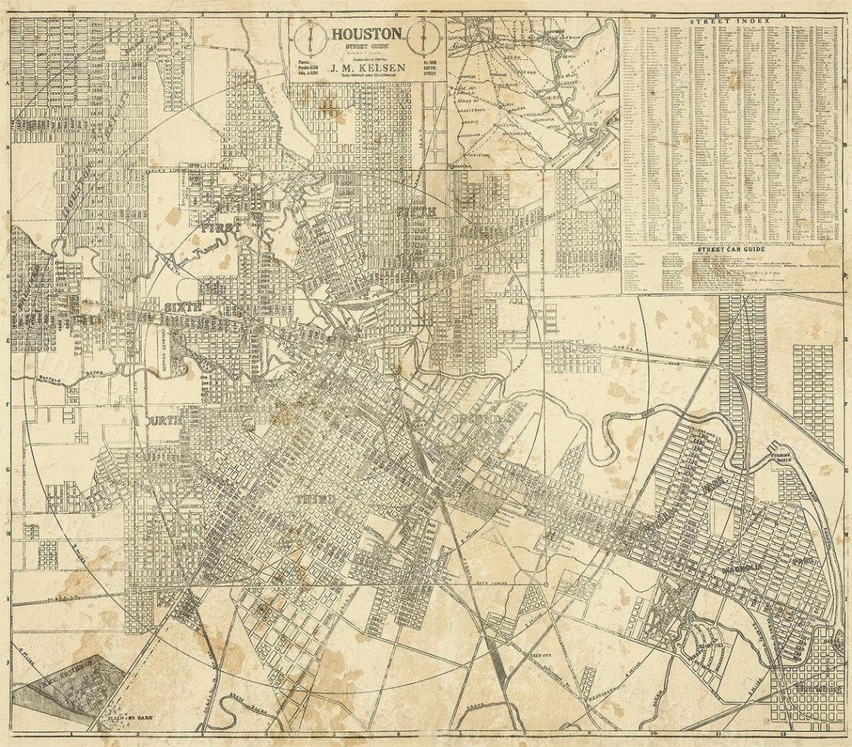 карта Хьюстон