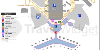 Карта Хьюстон аэропорт