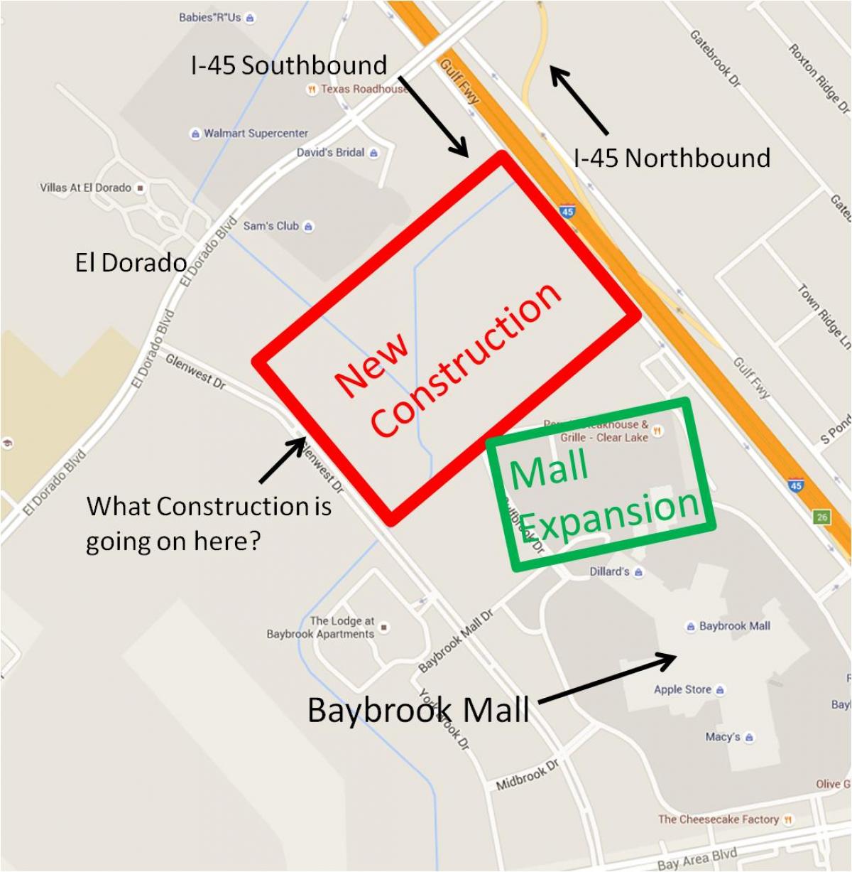 карта торгового центра baybrook