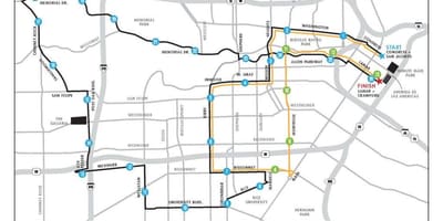 Карта Хьюстон марафон